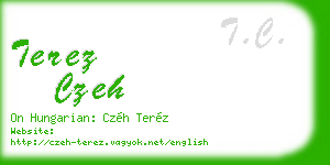 terez czeh business card